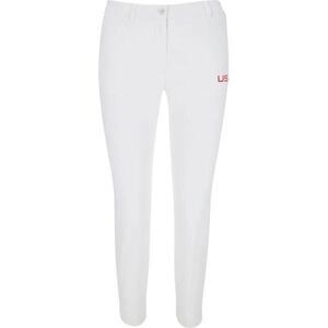 J. Lindeberg NWT Pia Mid-Rise Stretch-Twill Golf Pants White Size 26